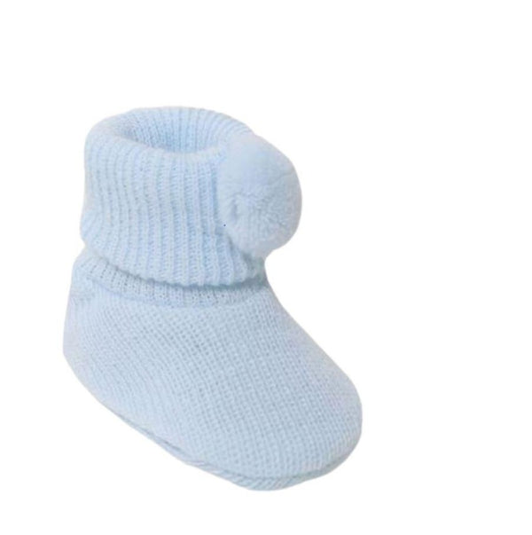 Sky Pom Pom booties