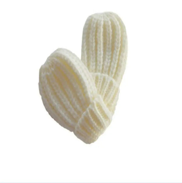 Cream Mitten (0-12 Months)