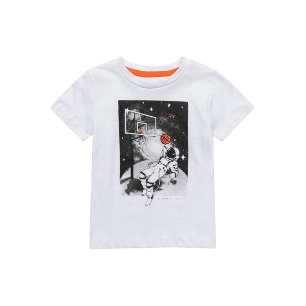 White Astronaut Crew T-Shirt (1-2 Years)