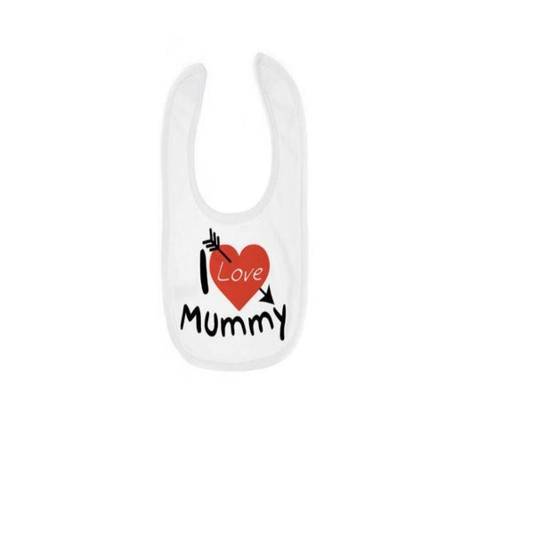 I love Mummy Velcro Bib (One Size)