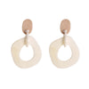 Modern Circle Earrings 