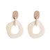 Modern Circle Earrings 