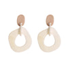 Modern Circle Earrings 