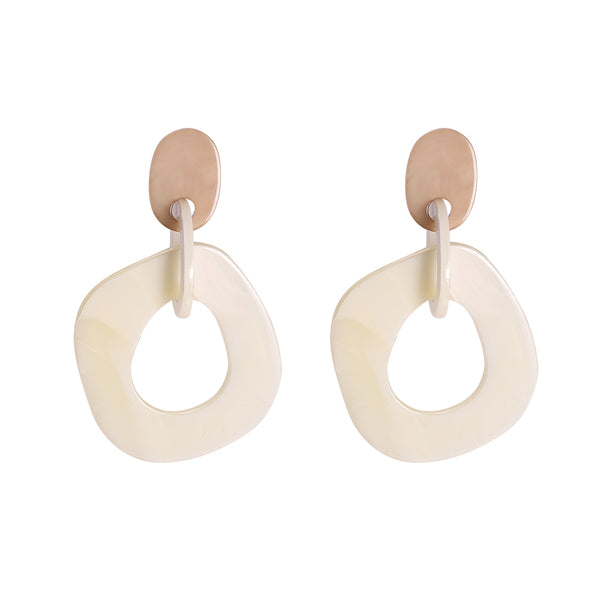 Modern Circle Earrings 