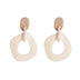 Modern Circle Earrings 