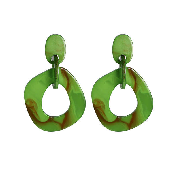 Modern Circle Earrings 