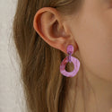 Modern Circle Earrings 