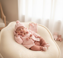 Pink Pom Pom Hooded Two Piece Set (0-9 Months) 