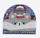 Grey Dog Hairband 