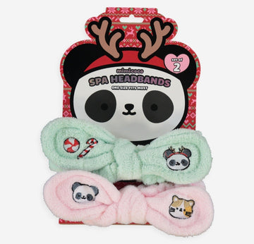 Two Park Multicoloured Panda Headbands 
