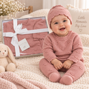 Rock A Bye Baby Knitted Gift Set – Dusky Pink 