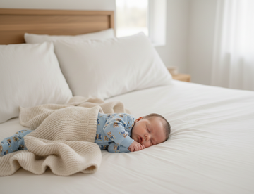 Blue 4 Piece Cotton Set  (0-9 Months) 