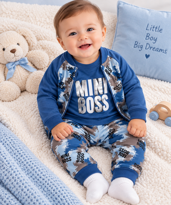 Mini Boss 3 Piece Tracksuit (0-18 Months) 