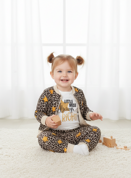 Little Miss Stars 3 Piece Tracksuit Set (0-18 Months) 