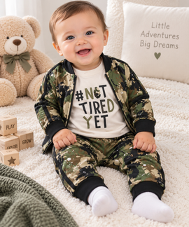 Camo 3 Piece Tracksuit Set (0-18 Months) 