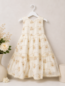 Girls Embroidered Dress & Bolero Set 
