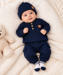 Baby Boys Navy 4-Piece Outfit Set 
