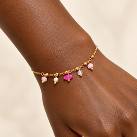Gold Plated Sweet moment stainless steel bracelet 
