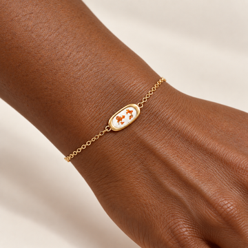 Gold Plated Spring Bird Stainless Steel Bracelet 