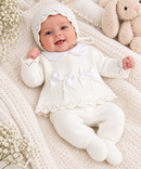 Baby Ivory Knitted 3-Piece Outfit Set (Newborn) 