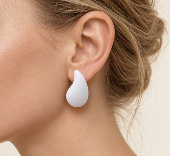 Shining Rupert Drops stainless steel earrings 