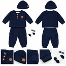 Baby Boys Navy 4-Piece Outfit Set 