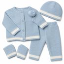 Baby Blue & White  Outfit In a Gift Box (NB-6 Months) 