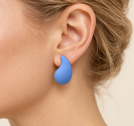 Shining Rupert Drops stainless steel earrings 