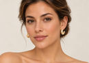 Gold Tone Hoop Earrings 