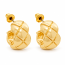 Gold Plated & Green Earrings – Pack of Two 