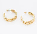 Gold Tone Hoop Earrings 