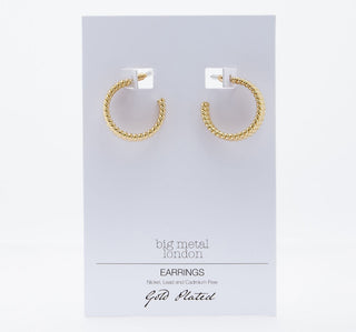 Gold Tone Hoop Earrings 