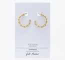 Gold Tone Hoop Earrings 