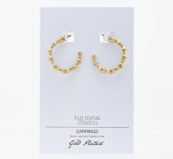 Gold Tone Hoop Earrings 