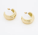 Gold Tone Hoop Earrings 