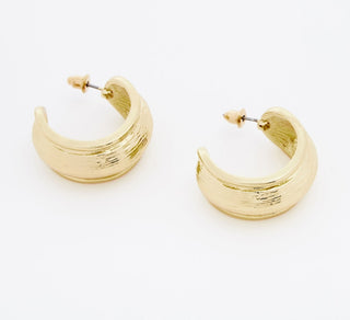 Gold Tone Hoop Earrings 