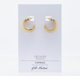 Gold Tone Hoop Earrings 