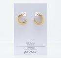 Gold Tone Hoop Earrings 