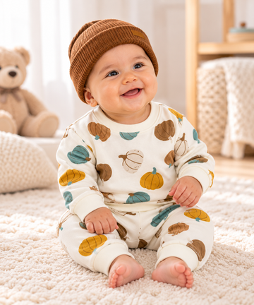 Baby Pumpkin 3-Piece Outfit Set 