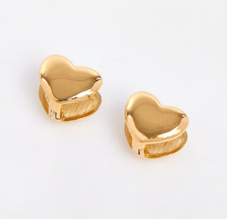 18ct Gold Plated Double Heart Earrings 