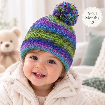 Baby Multicoloured Knitted Hat (6-24 MONTHS) 