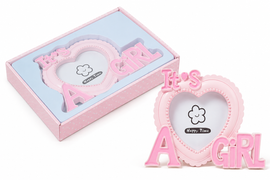 Pink Baby Photo Frame – Keepsake Gift | 10.5 x 13.5 cm 