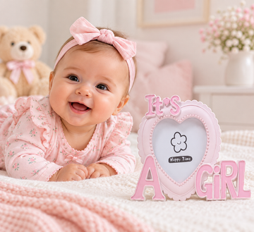 Pink Baby Photo Frame – Keepsake Gift | 10.5 x 13.5 cm 