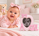 Pink Baby Photo Frame – Keepsake Gift | 10.5 x 13.5 cm 