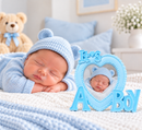 Blue Baby Photo Frame – Keepsake Gift | 10.5 x 13.5 cm 