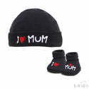 Dad/Mum Hat and Bootee Set (NB-3 Months) 