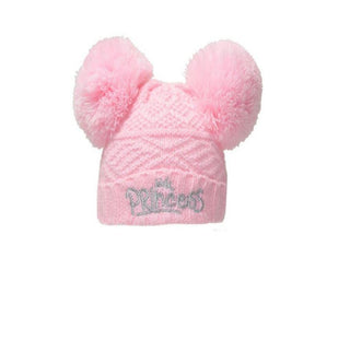 Pink Double Pom Pom and Princess Embroidery  (0-6 Months) 