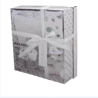 White 4 Piece Luxury Boxed Gift Set (0-3 Months) 