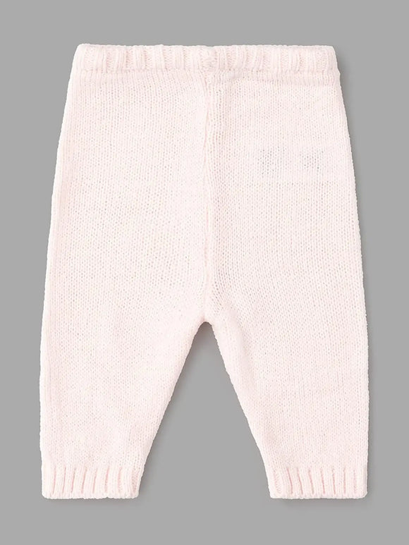 Pink Knitted 4 Piece Set  (0-6 Months) 