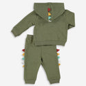 Two Piece Green Dinosaur Hoodie & Joggers Set 